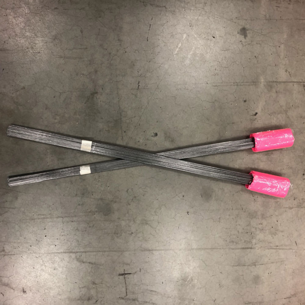 4" x 5" Pink Glo 30" Stem No Logo 100/Bundle Marking Flag | FLG4X5PINK30