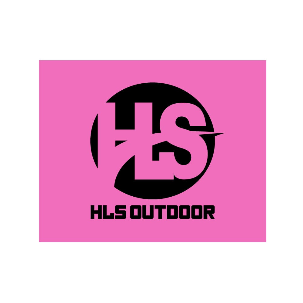 Pink Irrigation Marking Flag, w/HLS Outdoor Logo 4 x 5" 100/Bag | 4521PGBK39830