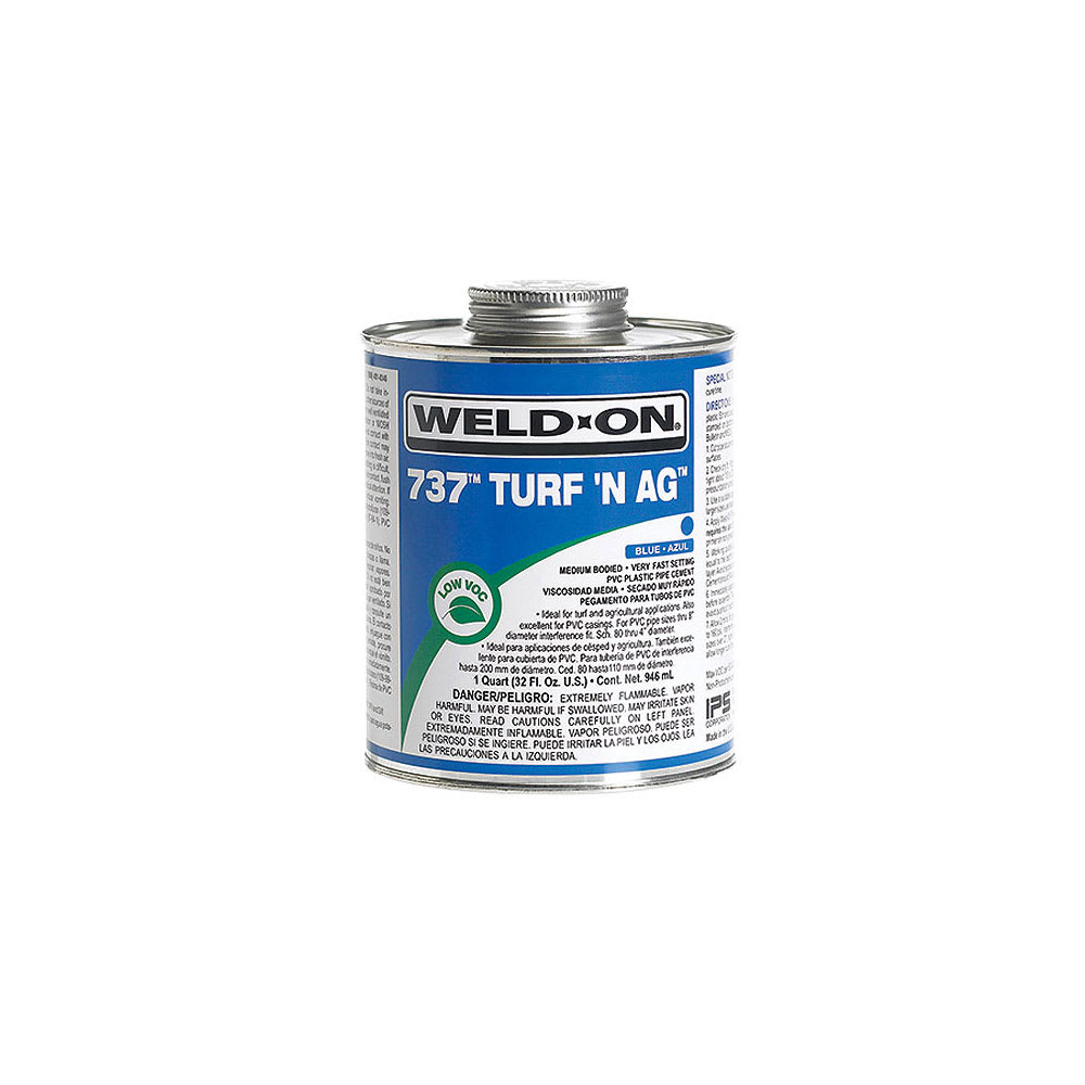 Weld-On 737 10989 1 Quart PVC Cement | IPS737QT
