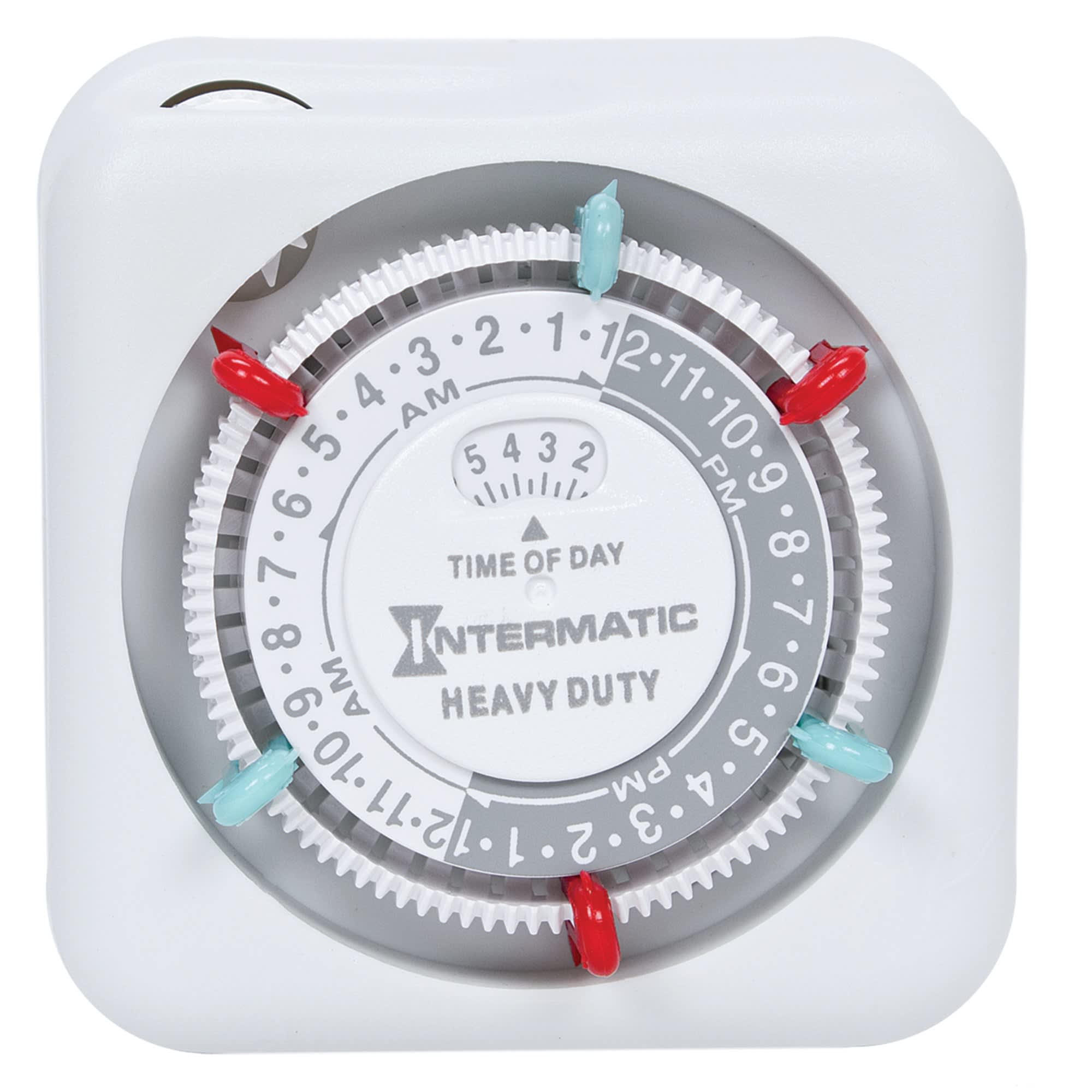 1875 W at 125 VAC 60 Hz Incandescent/Tungsten 1/3 hp at 125 VAC 3 Phase Motor Primary Heavy-Duty Indoor Mechanical 24 hr Plug-In Timer | ITMTN311