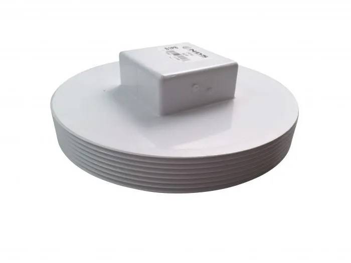 Countersunk Plug, 4" MPT PVC P Series SDR-35 Solvent Weld |  41P8