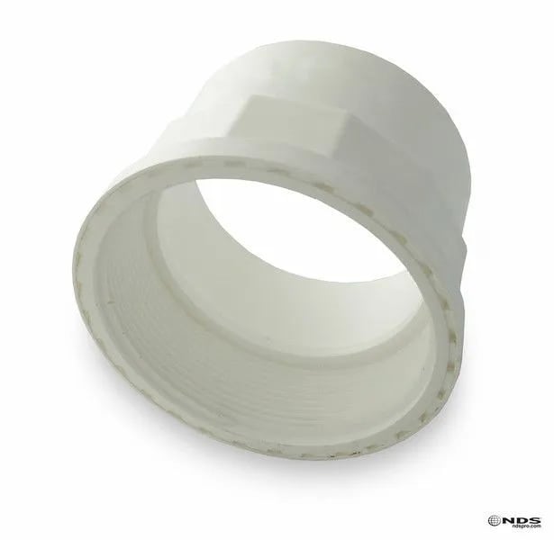 Adapter, 4" Hub x FIPT PVC P Series SDR-35 Solvent Weld