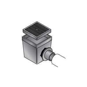 Draintech Catch Basin Kit Black Grate | DRT0909SD2KB