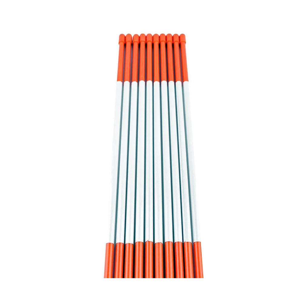 Reflective 4' x 5/16" , 200ct. Fiberglass Snow Stakes | MTLRSS48X516