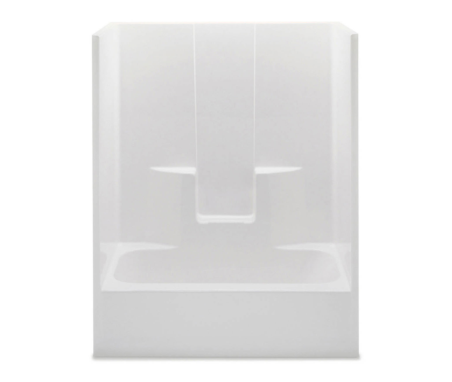 2" 60" x 32" x 72" AcrylX Applied Acrylic Smooth/White 1-Piece Everyday Series with Right Drain Tub Shower | AQT2603SGRWH