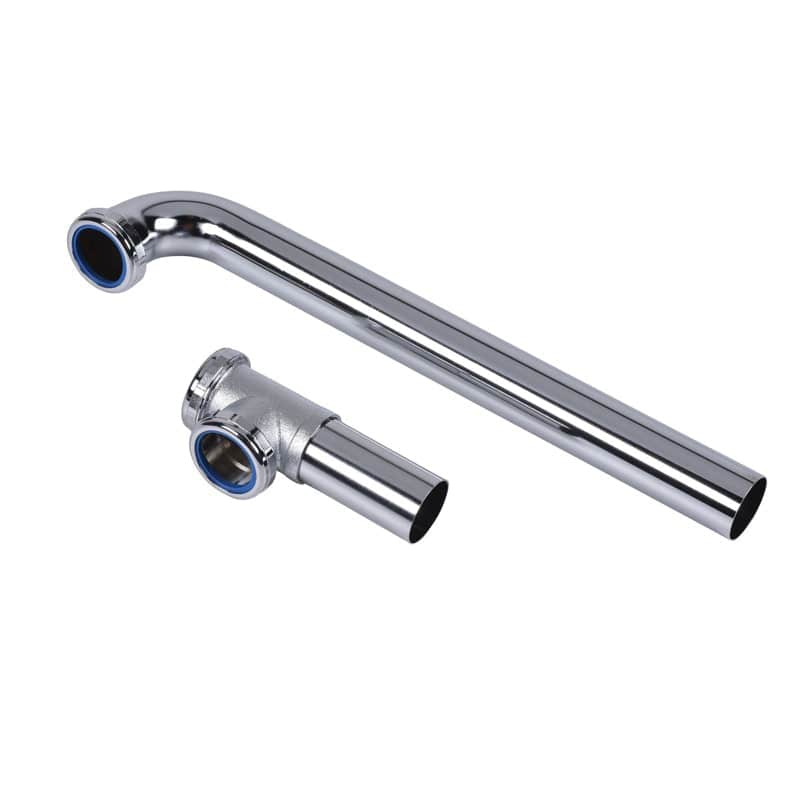 1-1/2" Slip Joint 16" Chrome Brass Tubular End Outlet Waste | DER108A1