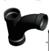 3" Hub ABS 1/8 Bend 1-Piece Combination Wye | DWACY030