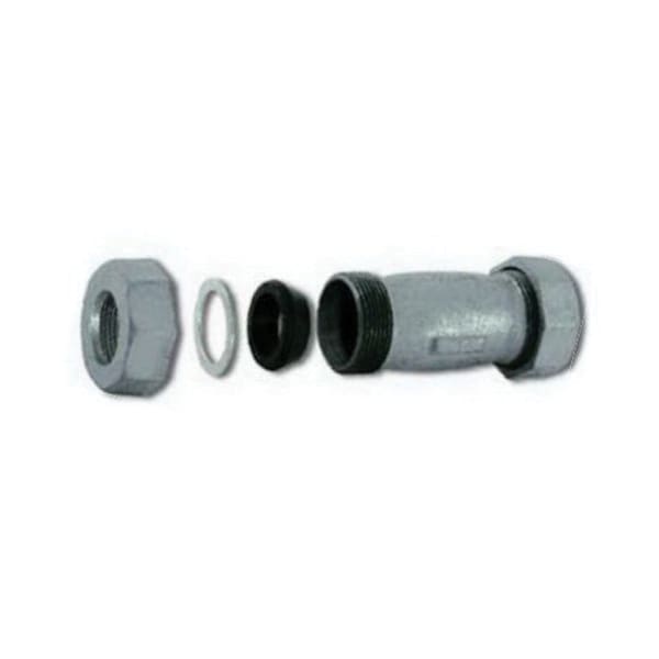 3/4" IPS Galvanized Iron Long Pattern Compression Coupling | EZE20564