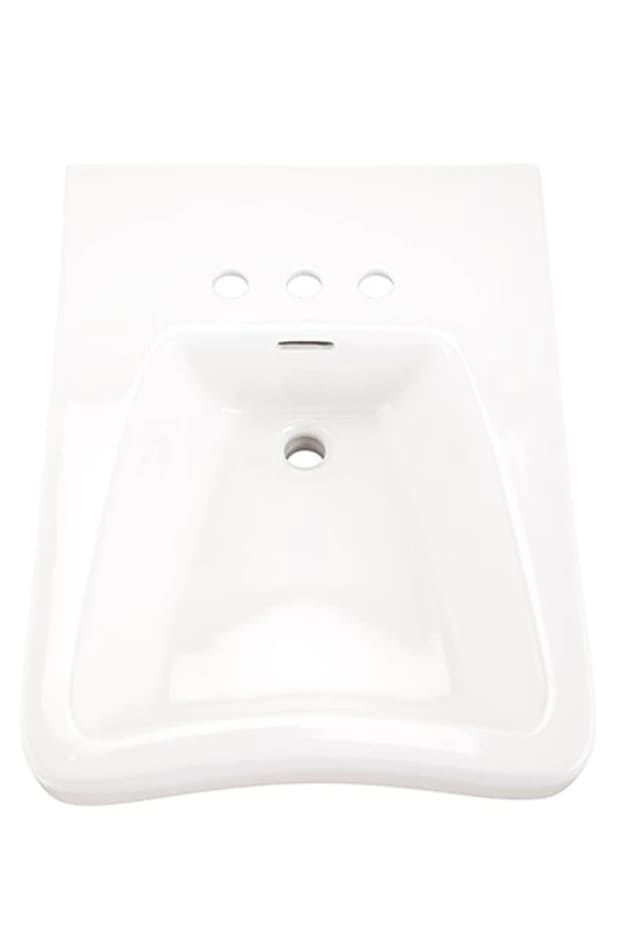 21" x 17-7/4" x 8-1/8" Vitreous China White Maxwell Series Self Rimming Bathroom Sink | GBR12834CH
