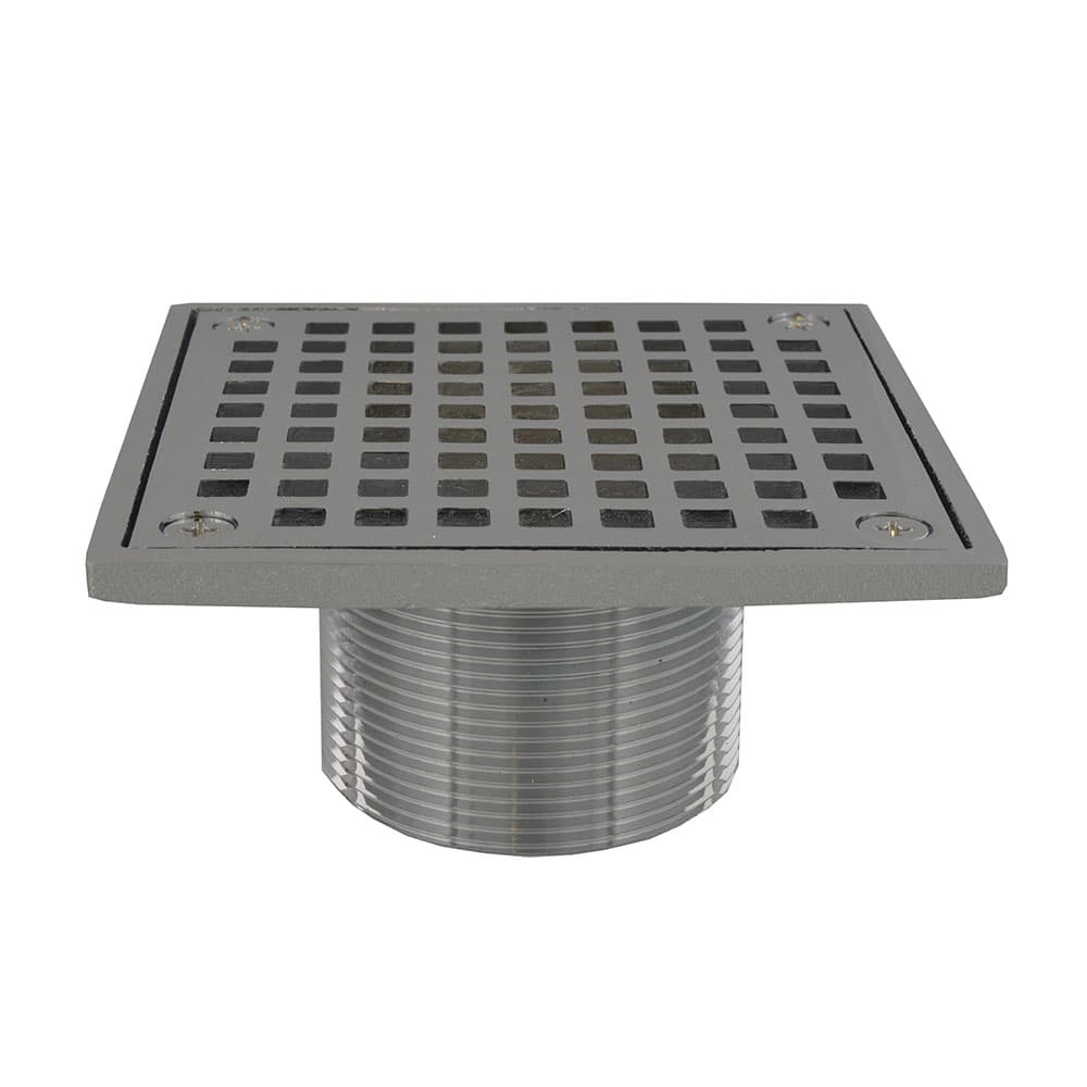 Chrome Brass with Square Strainer For D50001 Shower Drain Base Spud | JSCD60942