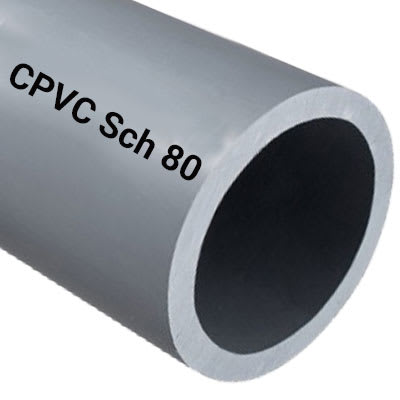 4" x 20' Sch. 80 Light Gray Plain End CPVC Pipe