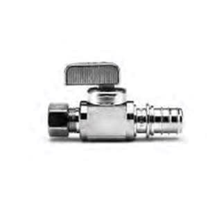 1/2" x 3/8" Compression Nickel-Plated Brass Straight Ball Valve | RHU418437001