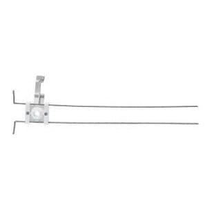 2.271" x 2.147" Galvanized Steel 525-PB Series with 1 Plastic Bend Support For 16" Stud Bays L-Bent Bracket | SIO525161PBL
