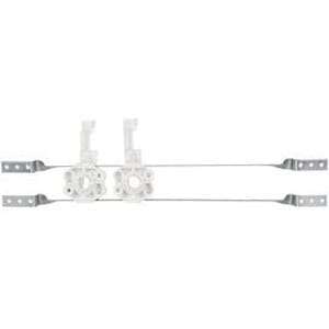 2.271" x 2.147" Galvanized Steel 525-PB Series with 2 Plastic Bend Supports For 16" Stud Bays Twisted Bracket | SIO525162PB