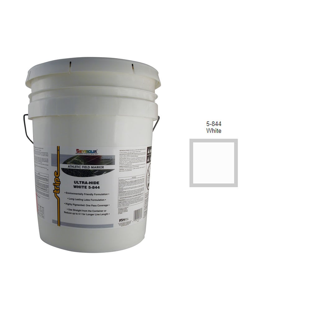 Marking Paint, 5 gal White Stripe Athletic Field Bulk | 5-844