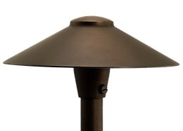Alliance Area Light Hat, Aged Brass For Bi-Pin G4 Area Lights | AOLAL250