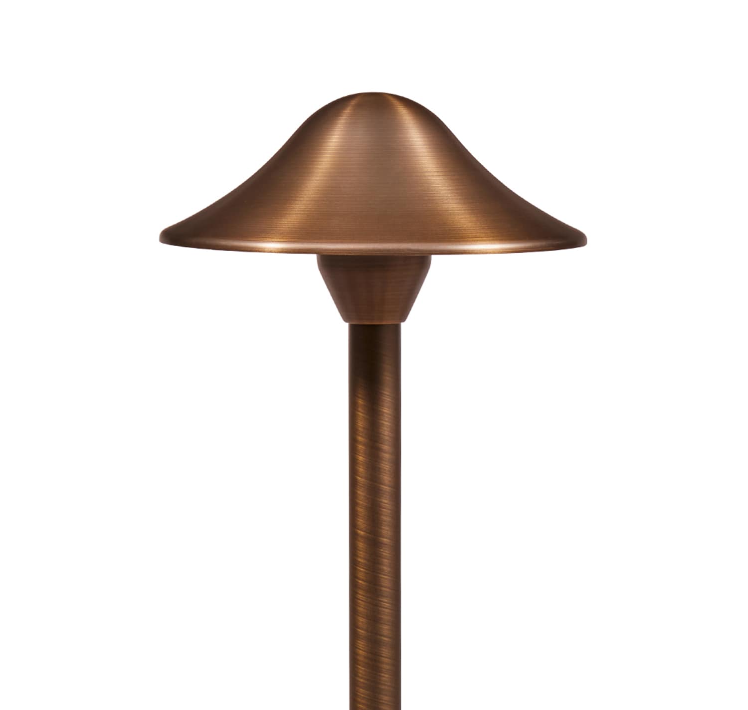 Alliance Lighting Hat, Aged Brass Frosted Lens For Bi-Pin G4 Area Lights, 8" x 4.25" | AOLAL850