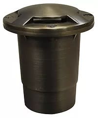 Alliance Outdoor Lighting In-Ground Well Light, 35W Ceramic Bi-Pin MR-16 Halogen Aged Brass 360 Deg Output | GL190