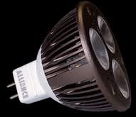 Alliance Lighting Lamp, 5W MR-16, 310 Lumens 2700K Cree XPE LED 45 Degrees Degrees Flood | AOLLMR16LED5W27K