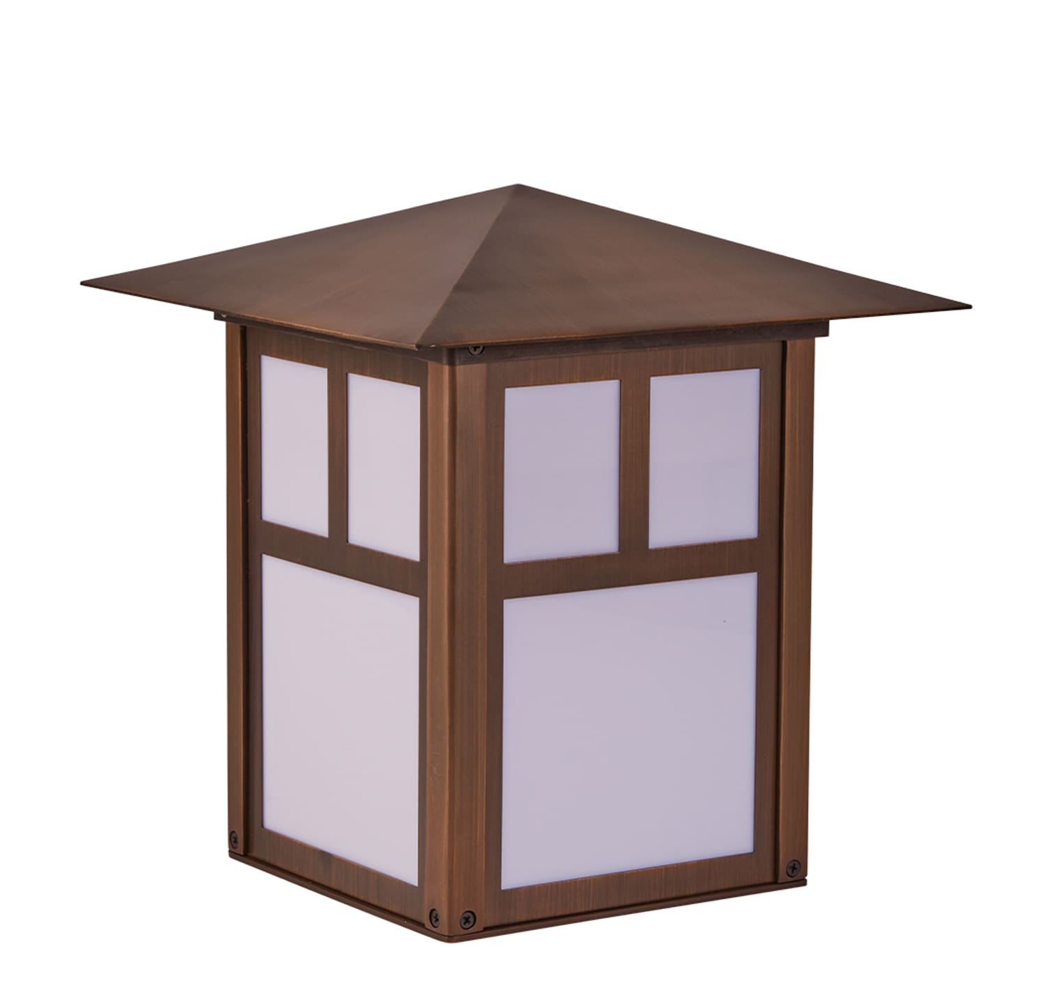 Alliance Outdoor Lighting Post Light, Bi-Pin Aged Brass Solid Brass | AOLPOST100