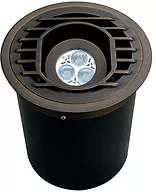 Alliance Outdoor Lighting In-Ground Well Light, 4W Ceramic Bi-Pin MR-16 LED Aged Brass ABS WL300 Series | AOLWL300LED4W