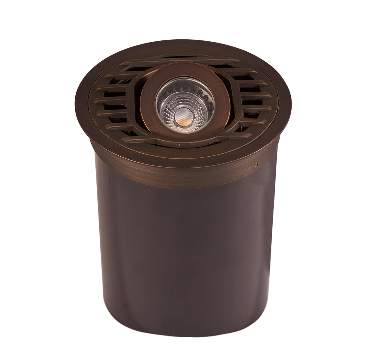 Alliance Outdoor Lighting In-Ground Well Light, 35W Ceramic Bi-Pin MR-16 Halogen Aged Brass ABS | AOLWL300