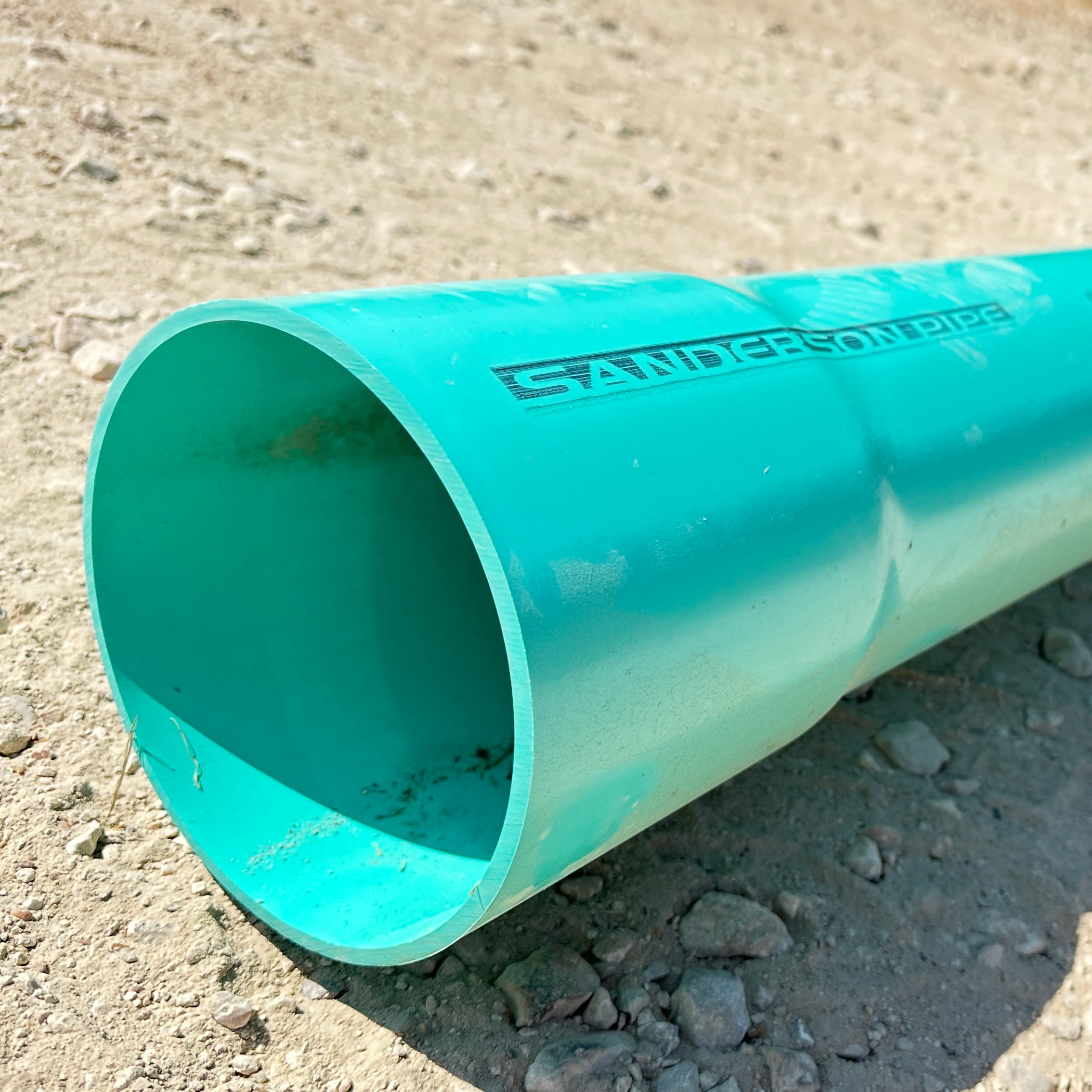 6" x 20'Bell End PVC Green SDR-35 Solid Sewer Pipe | BEP060D3034SX20