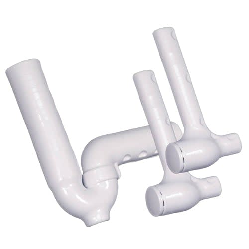 White Vinyl For All 1-1/4" or 1-1/2" Cast Brass or Tubular P-Trap 100/102-EZ Series Undersink Piping Cover | IPS102EZ
