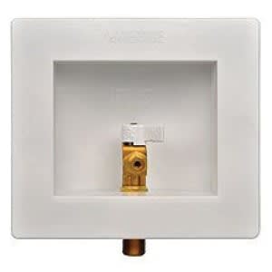 16" White Plastic AB9700 Series Square Ice Maker Outlet Box | IPSAB9700
