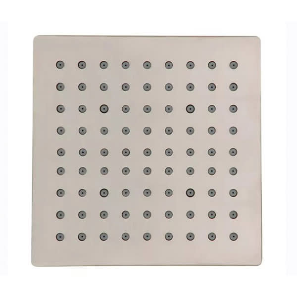 1/2" 6" x 6" x 1-31/32" Brushed Nickel Bronson Series Square Raincan Showerhead | PPF973183J