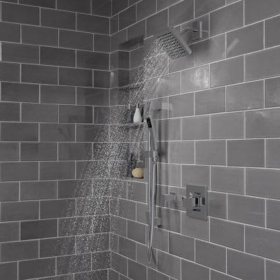 4-27/32" x 30-5/16" Metal Polished Chrome Kenzo Series with Slide Bar Hand Held Shower | PPFLG163DFC
