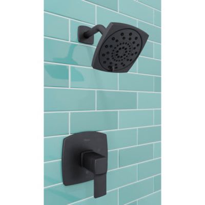 1/2" NPT 5-5/16" x 3-15/32" Metal Matte Black Multi-Function 1-Handle Deckard Series Shower Only Trim | PPFLG897DAB