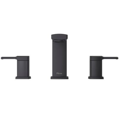 1/2" 2-15/32" x 5-23/32" Metal Matte Black 2-Handle Deckard Series Roman Tub Trim | PPFRT65DAB