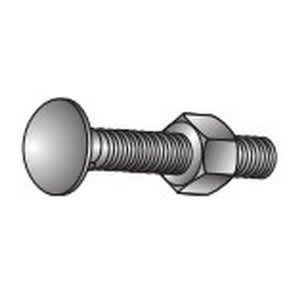 3/8" x 3" Galvanized with Nut Carriage Bolt | CCB383