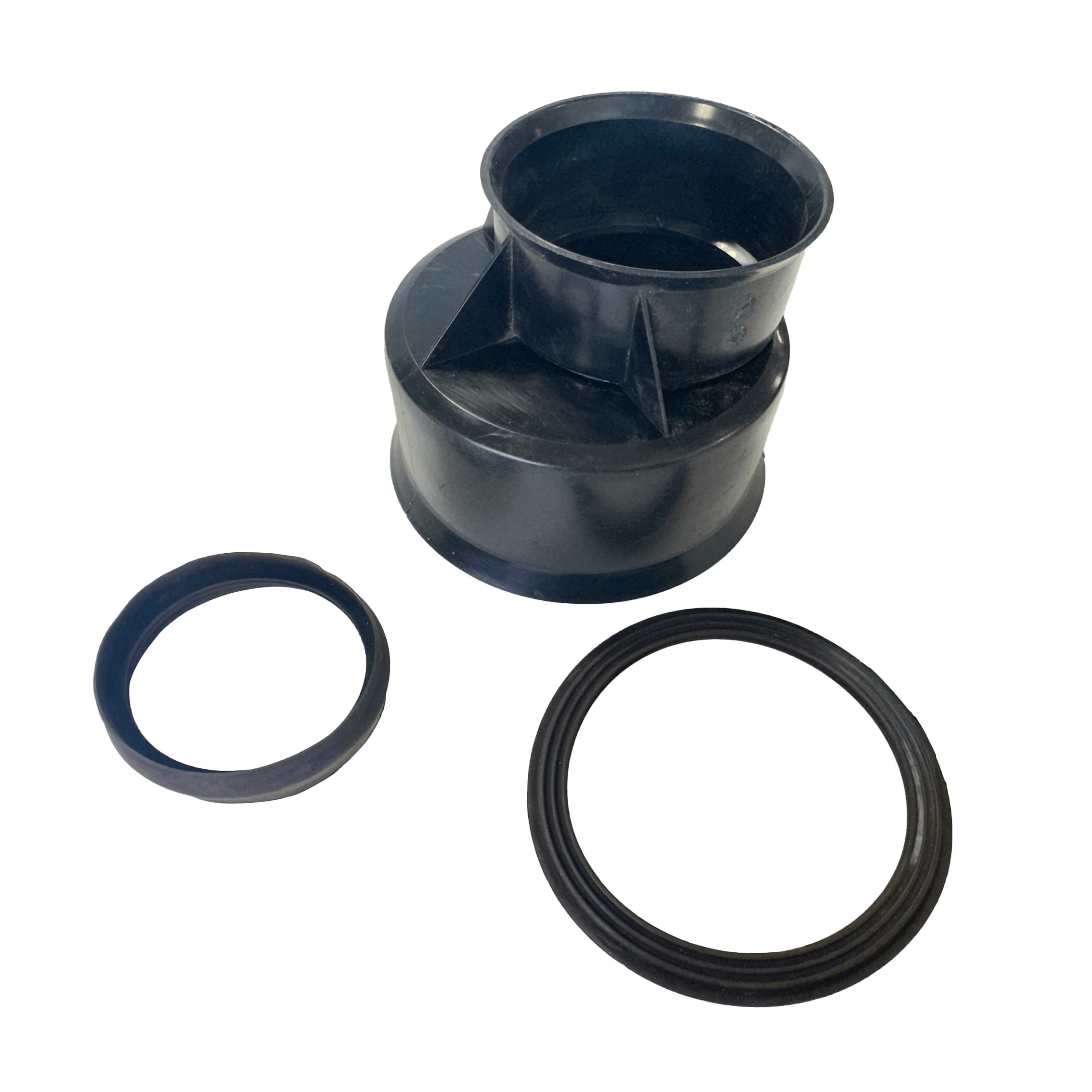 ADS Reducing Coupling, Bell-End HDPE Watertight Dual Wall Injection Molded Black 6" x 4" | DFD0614WT