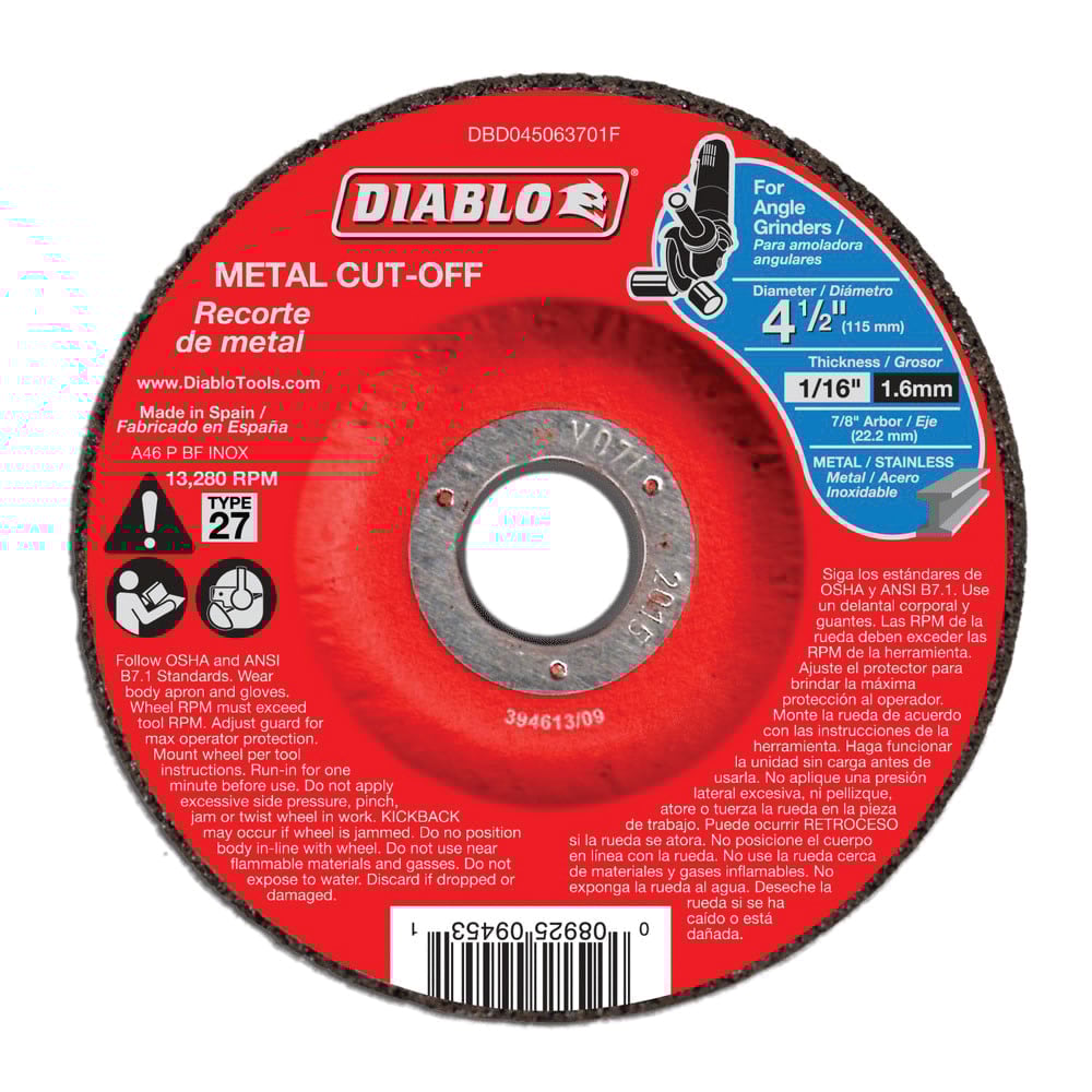 13280 rpm Metal Cut-Off Disc | DSWDBD045063701F
