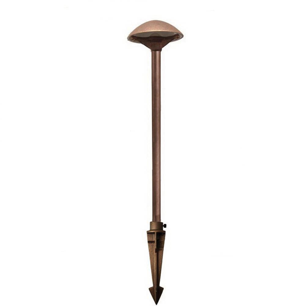8.44 W 2790K Integrated Cree LED Copper/Solid Sand Cast Bronze Path Light | CSLCCPL2B