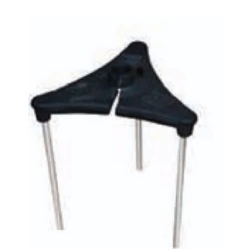 7.5" x 7.25" Black Eurometal Large For CCH2CB Cast Classic Large China Hat Area/Path Lights Talon Stake | CSLCTSL1
