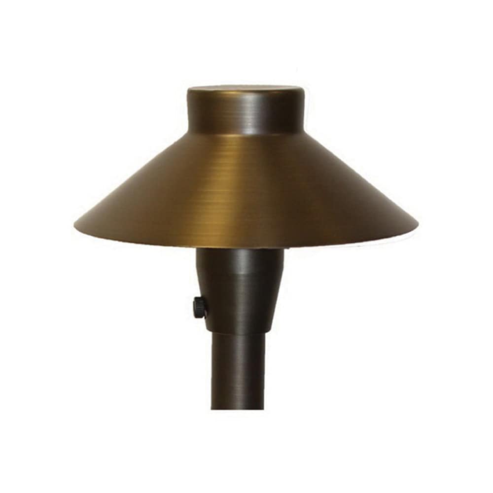 6-3/4" x 21" Aged Brass For Path/Area Lights Hat | CSLSAL150