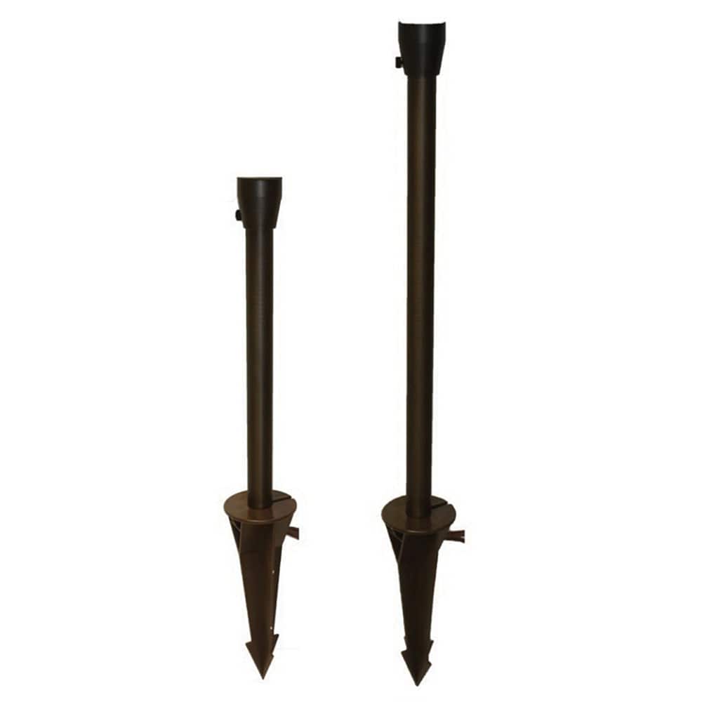 18" Aged Brass For Path/Area Lights Stem Assembly | CSLSALSTEM18