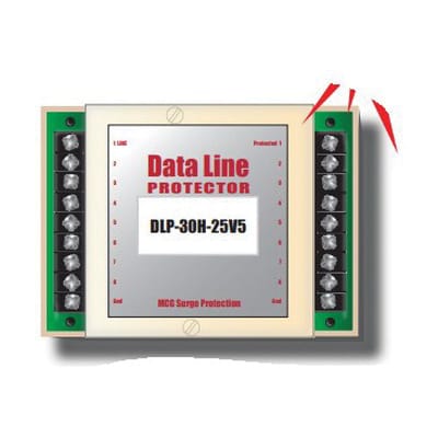 12-24 AWG 36 V High Impact Plastic DLP Series 2-Wire Standard Duty Data Line Protection | DPADLP10H36V