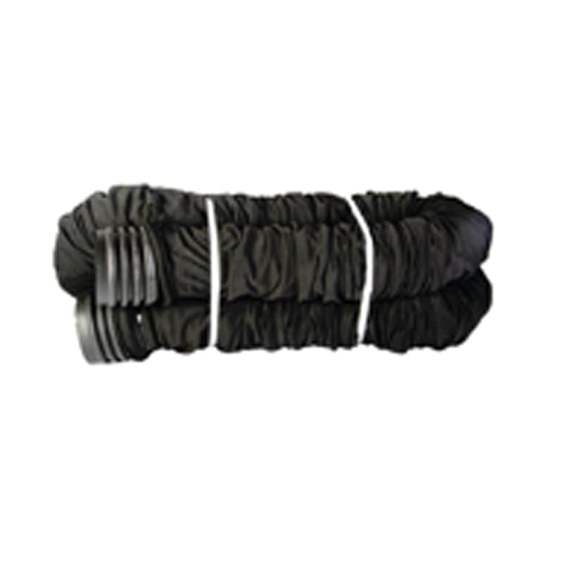 ADS Bend-A-Drain Drainage Pipe, HDPE Single Wall with Sock Perforated Black 3.3" x 25' | DPE337325BS