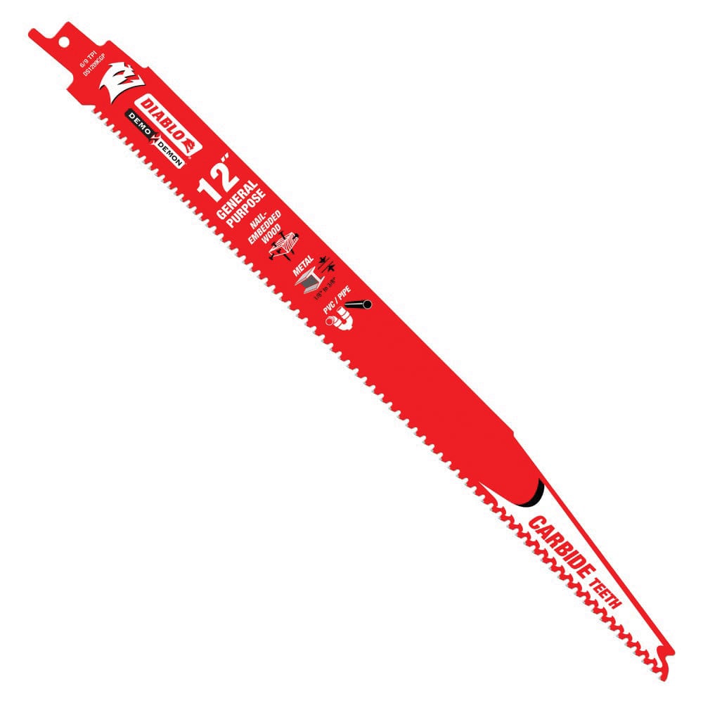 12" x 1" Steel 6/9 TPI For Reciprocating Saw and Cordless Reciprocating Saw Blade | DSWDS1209CGP3