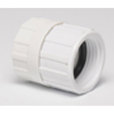 3/4" FHT Swivel x FIPT White PVC Hose Coupling | DUR530008