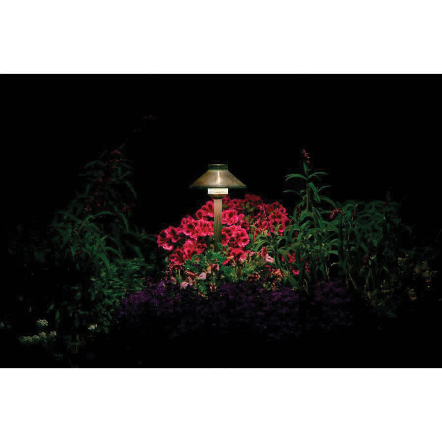 1.6 W Bi-Pin G4 2700K T3 LED Copper/Brass 12" Riser 83 Lumens Path Light | FXLDLLED20W12RCU