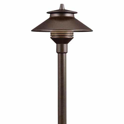 Bi-Pin G4 2700K LED Flat Black Die-Cast Aluminum With 12" Riser Path Light |  PLLED20W12RFB