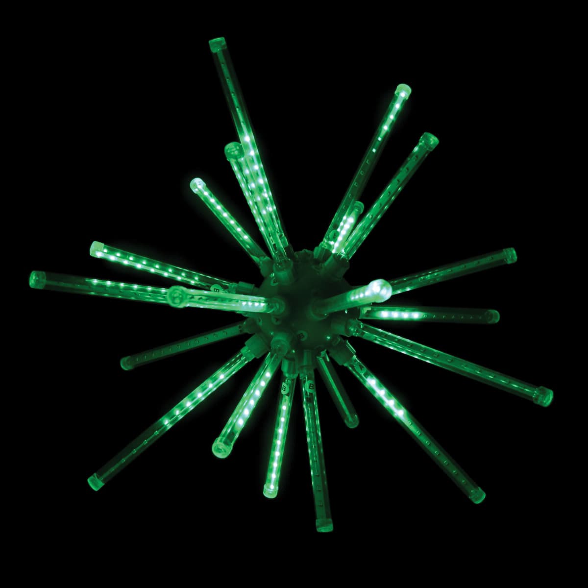 20" Green Steel Frame Low Voltage Combo A LED 3D Meteor Burst | HBL3D20MBRSTAGR