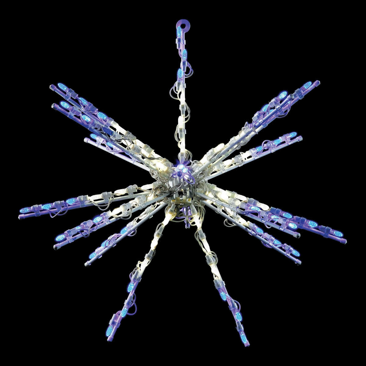 24" Warm White Metal Frame LED 3D Star Burst | HBL3D24STBWW