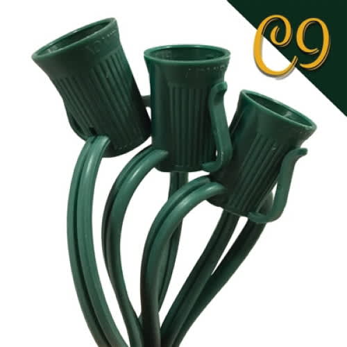 C9 Socket Wire 12" 500' Green | AC-C9500GC-12