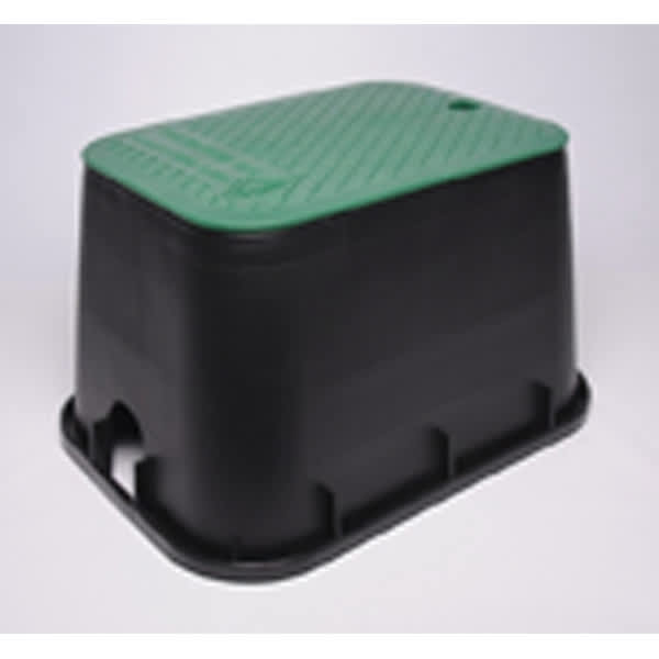 12" x 17" x 12" Rectangular Green Box Irrigation Control Valve with Green Lid Valve Box | DUB121